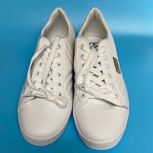 New Daisy Fuentes Tali white leather sneakers 8 1/2